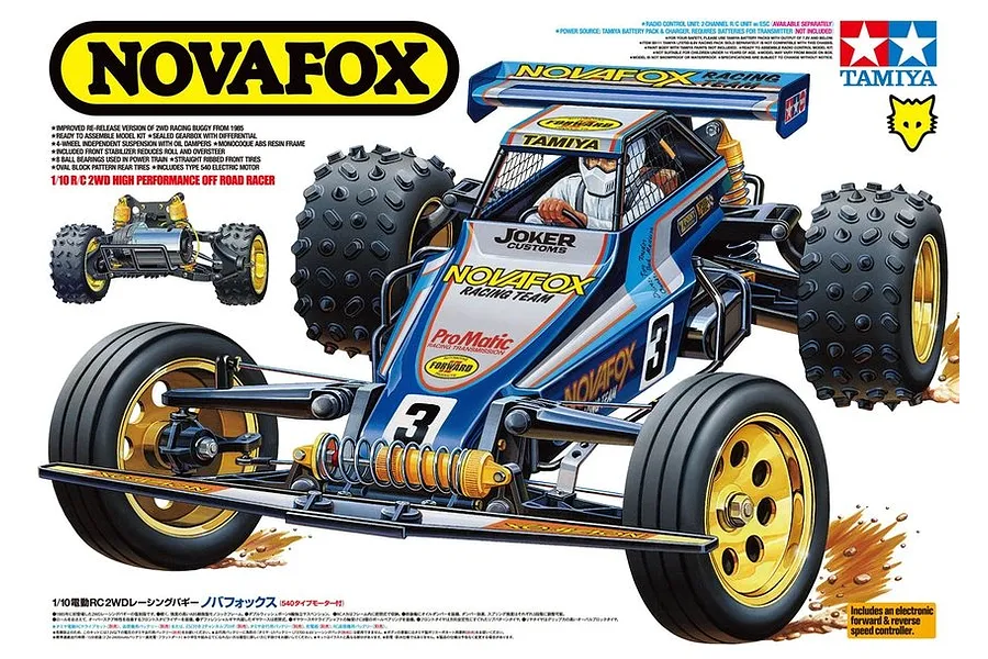 Tamiya Novafox RC Buggy Electric 2WD 1/10 Scale Kit image 44834