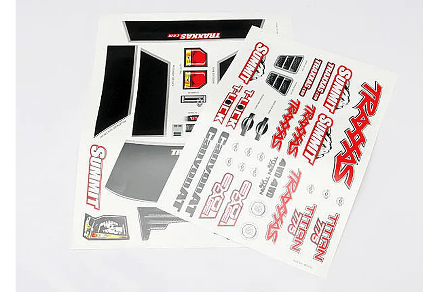 Traxxas Summit Decal Sheets image 4487