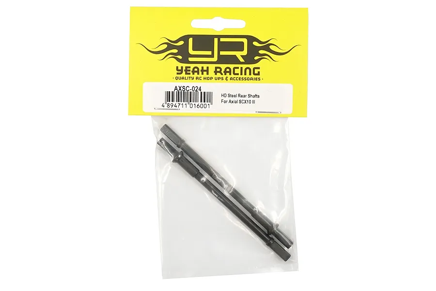Yeah Racing HD Steel SCX10 III Rear Axle Drive Shafts 2Pcs image 44998