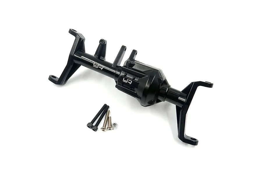 Yeah Racing Black Aluminium TRX-4 &amp;amp; TRX-6 Front Axle Housing w/ Cover image 45005