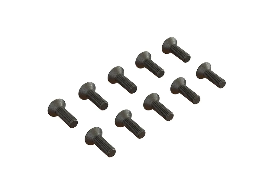 ARRMA 2.5x8mm Fine Thread Countersunk Head Screws 10Pcs image 45028