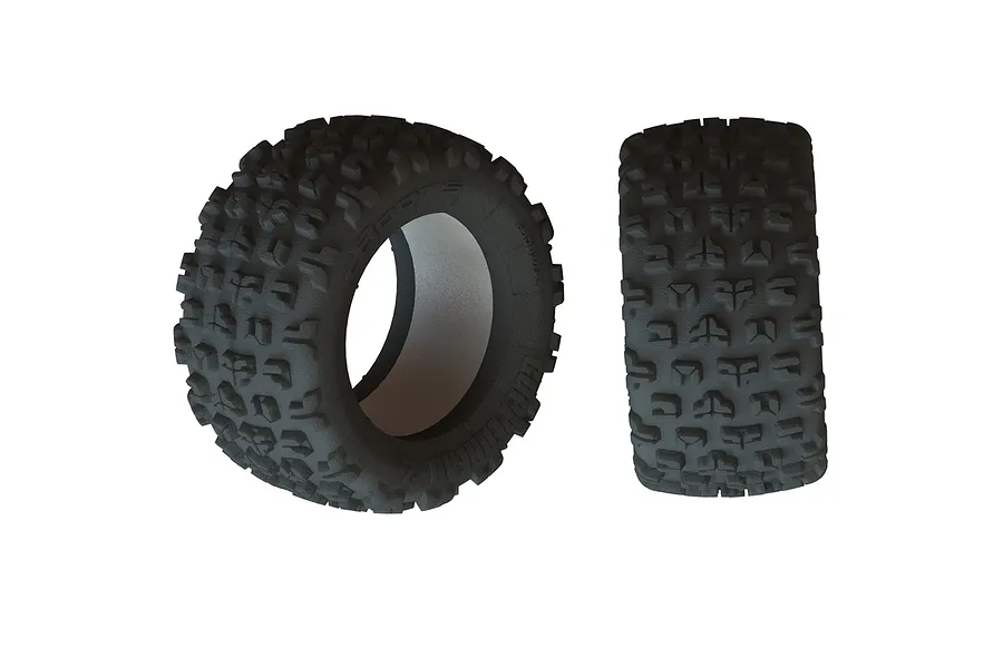 ARRMA 4.9&amp;quot; DBoots Copperhead2 SB MT Tyres w/ Foam Inserts 2Pcs image 45032