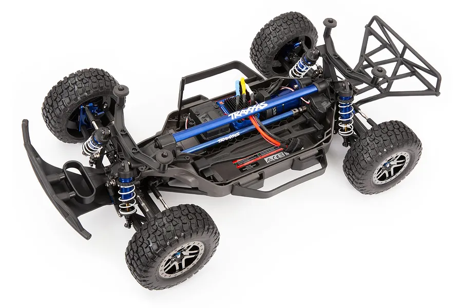 Traxxas Blue Aluminium Heavy Duty Chassis Brace Set image 45045