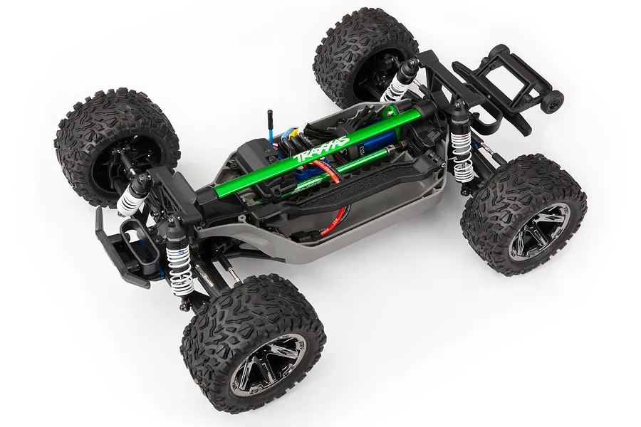 Traxxas Green Aluminium Heavy Duty Chassis Brace Set image 45051