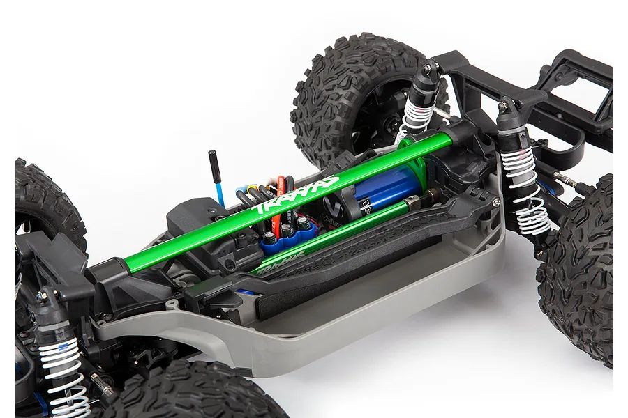 Traxxas Green Aluminium Heavy Duty Chassis Brace Set image 45052