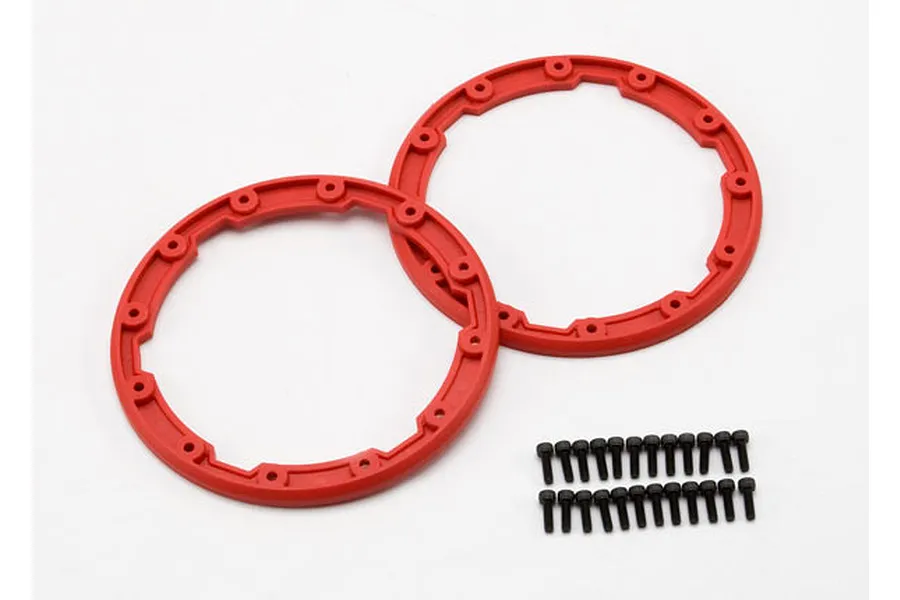 Traxxas Red Beadlock Style Sidewall Protector w/ Screws image 4519
