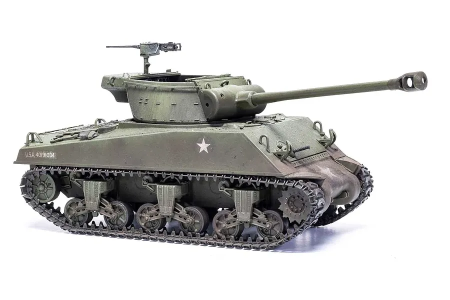 Airfix 1/35 M36B1 GMC (U.S. Army) Tank Scaled Plastic Model Kit image 45345