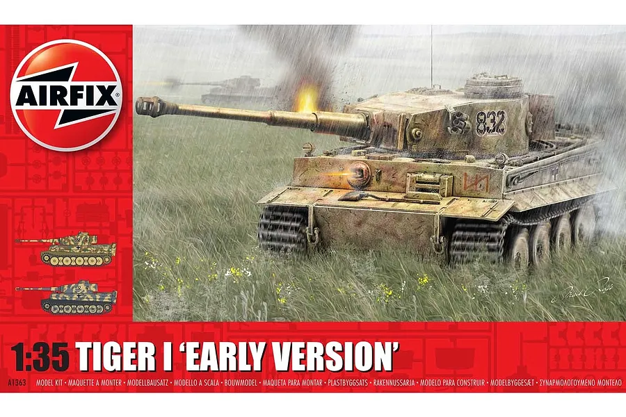 Airfix 1/35 Tiger 1 (Early Version) Tank Scaled Plastic Model Kit image 45377