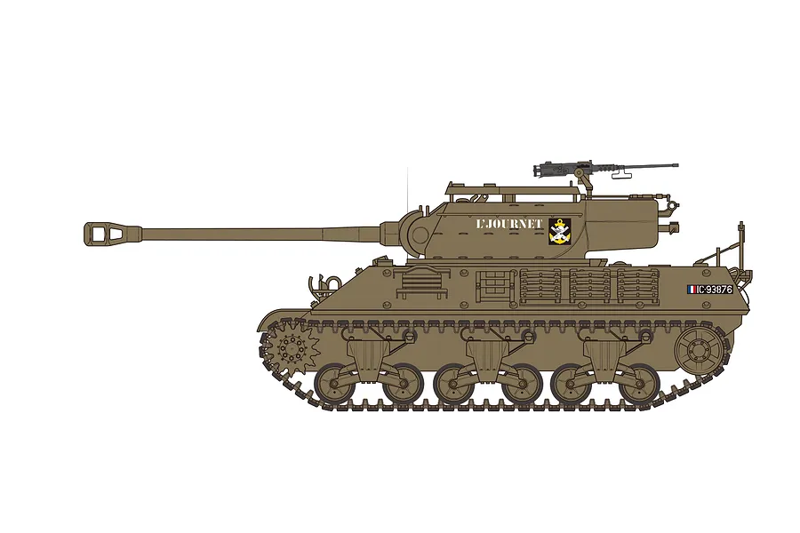 Airfix 1/35 M36/M36B2 &amp;#039;Battle Of The Bulge&amp;#039; Tank Scaled Plastic Model Kit image 45403