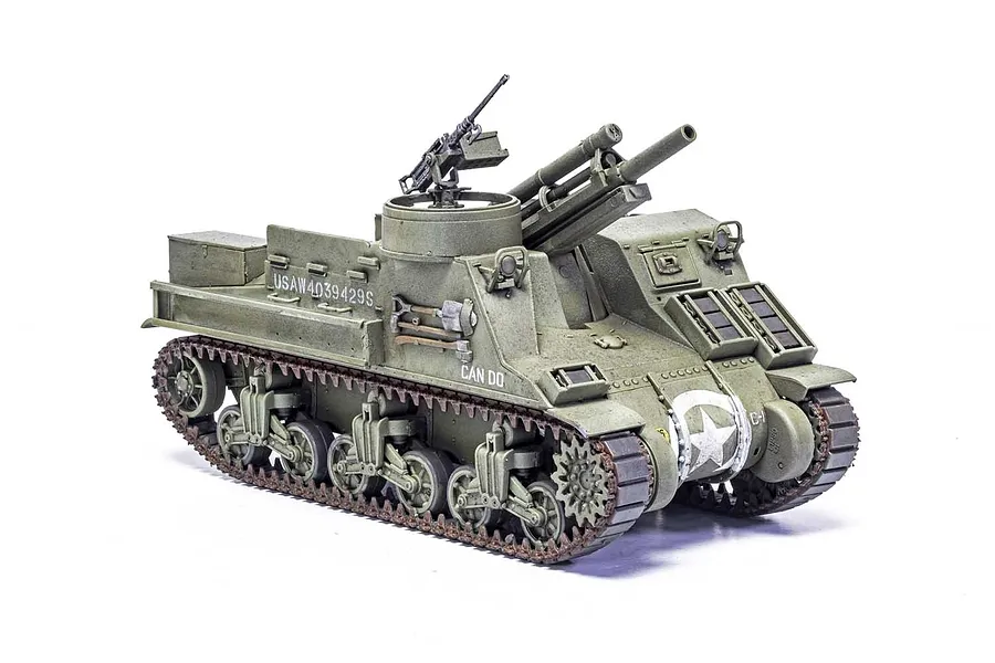 Airfix 1/35 M7 Priest Tank Scaled Plastic Model Kit image 45410