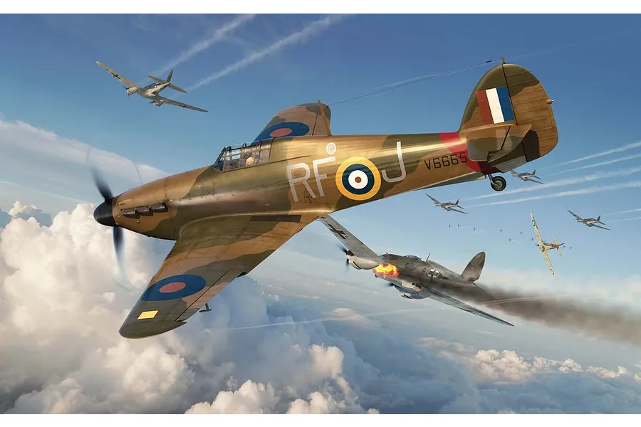 Airfix 1/48 Hawker Hurricane Mk.1 Fighter Scaled Plastic Model Kit image 2