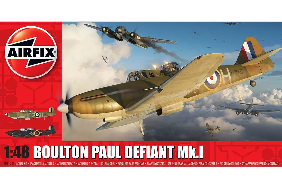 Airfix 1/48 Boulton Paul Defiant Mk.1 Fighter Scaled Plastic Model Kit image 45489