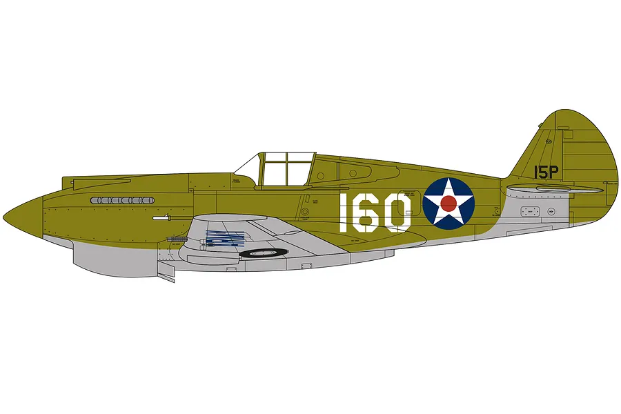 Airfix 1/48 Curtiss P-40B Fighter Scaled Plastic Model Kit image 45508