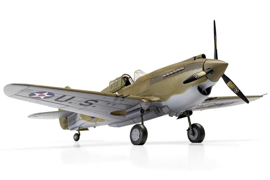 Airfix 1/48 Curtiss P-40B Fighter Scaled Plastic Model Kit image 45516