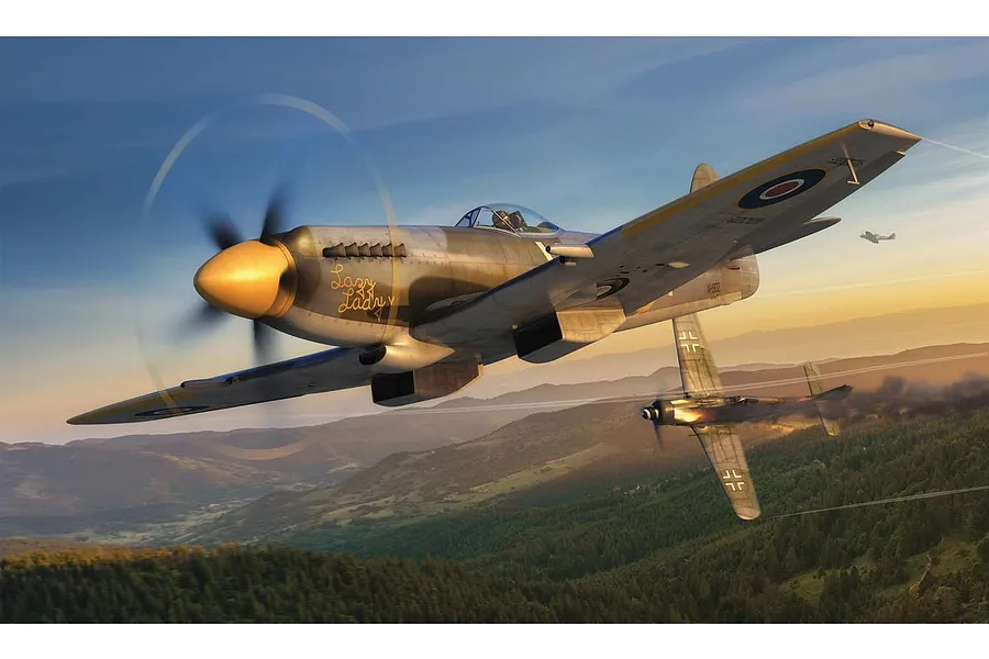 Airfix 1/48 Supermarine Spitfire Mk.XIV Fighter Scaled Plastic Model Kit image 45524