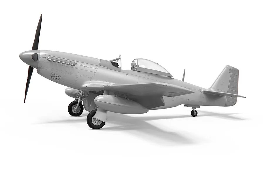 Airfix 1/48 North American P51-D Mustang (Filletless Tails) Fighter Scaled Plastic Model Kit image 4