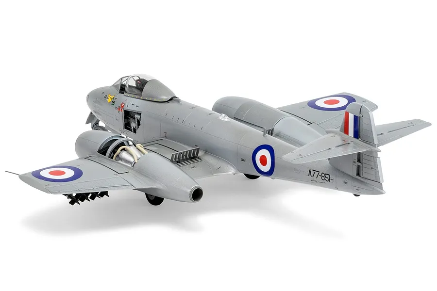 Airfix 1/48 Korean War Gloster Meteor F.8 Fighter Scaled Plastic Model Kit image 45634