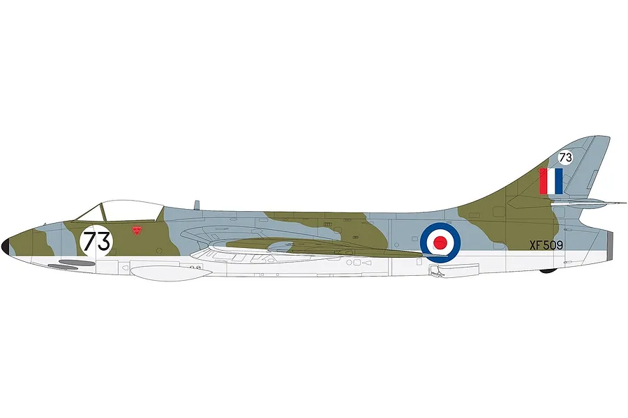 Airfix 1/48 Hawker Hunter F.6 Fighter Scaled Plastic Model Kit image 45654
