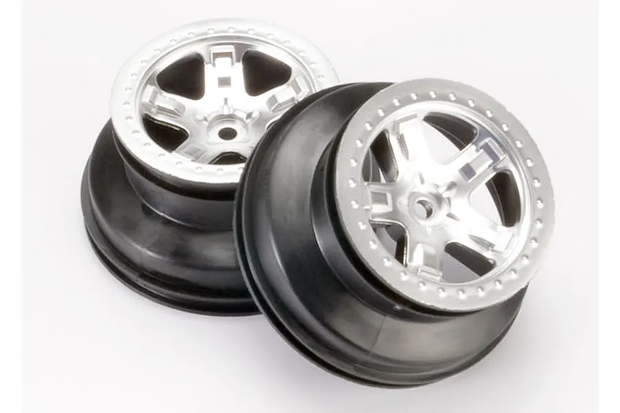 Traxxas 2.2/3.0&amp;quot; Satin Chrome Rims 2Pcs image 4574
