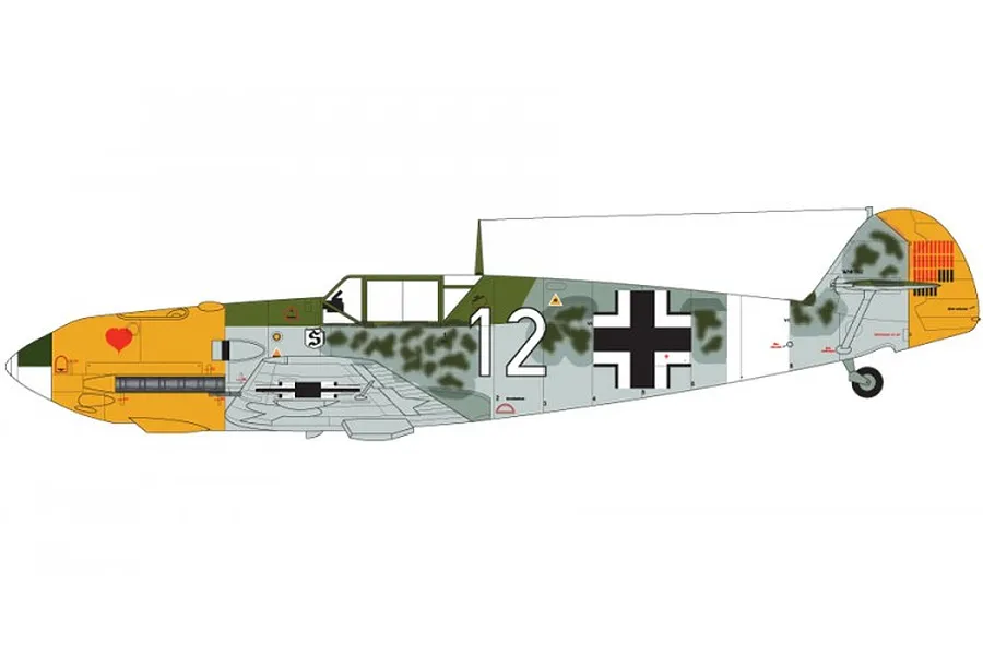 Airfix 1/48 Supermarine Spitfire Mk.VB Messerschmitt BF109E Dogfight Double Fighters Scaled Plastic Model Kit Gift Set image 45752