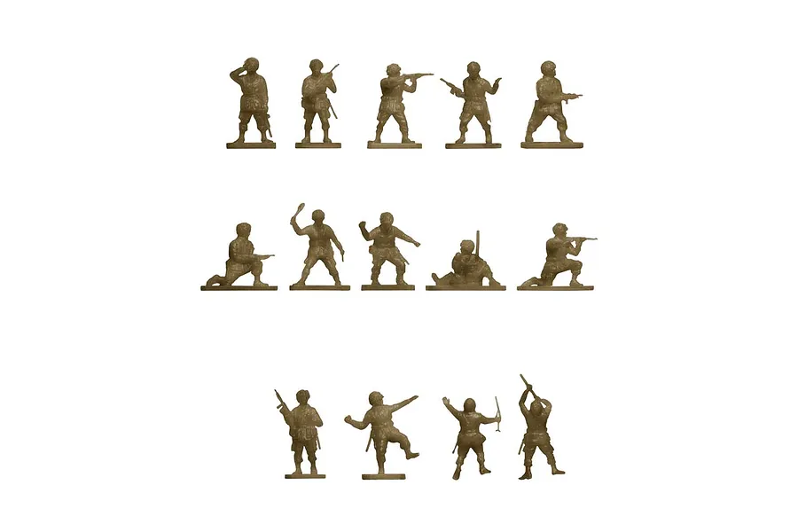 Airfix 1/76 WWII U.S. Army Paratroops Infantry Scaled Plastic Model Kit image 45804