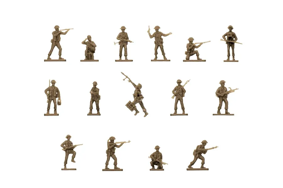 Airfix 1/76 WWII British Infantry Northern Europe Scaled Plastic Model Kit image 45807