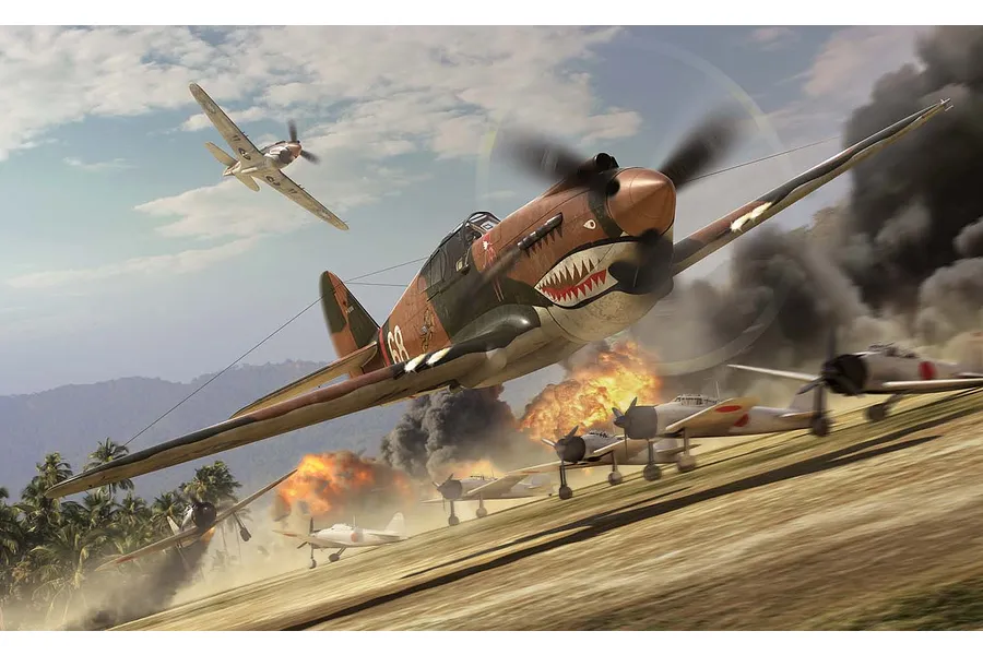 Airfix 1/72 Curtis P-40B Fighter Scaled Plastic Model Kit image 45810