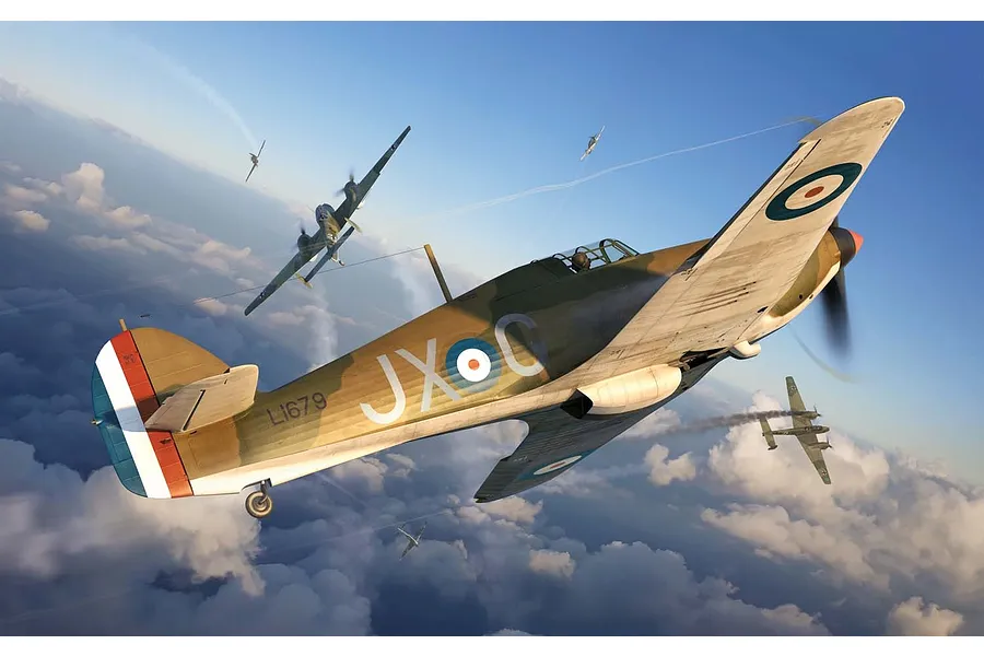 Airfix 1/72 Hawker Hurricane Mk.I Fighter Scaled Plastic Model Kit image 2