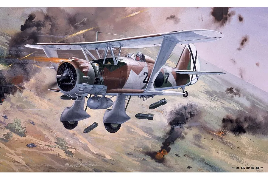 Airfix 1/72 Henschel HS 123 A-1 Bomber Scaled Plastic Model Kit image 45879