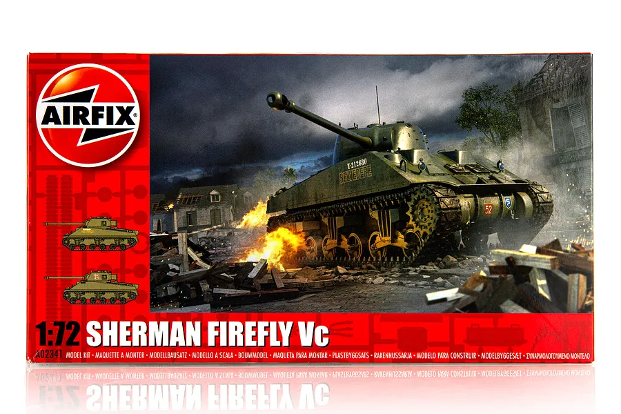 Airfix 1/72 Sherman Firefly Tank Scaled Plastic Model Kit image 45989
