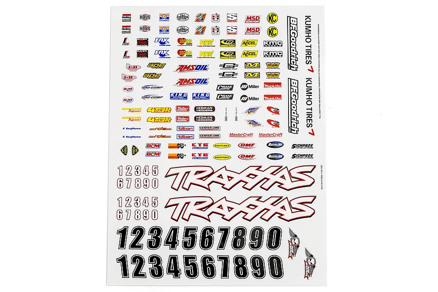 Traxxas Slash 4x4 Decal Sheets image 4620