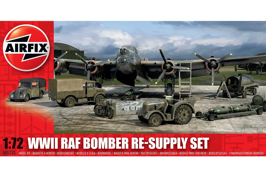 Airfix 1/72 WWII Bomber Re-Supply Set Scaled Plastic Model Kit image 46197