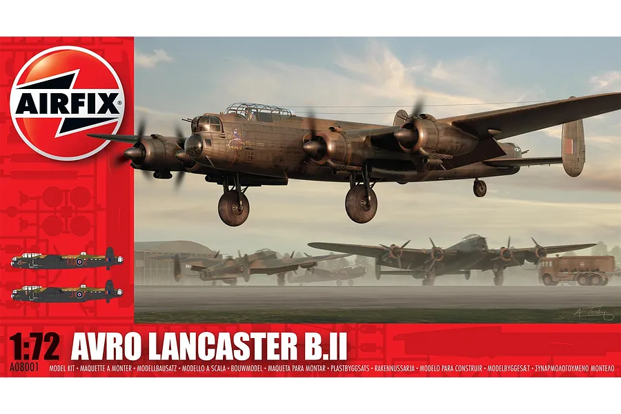 Airfix 1/72 Avro Lancaster B.II Bomber Scaled Plastic Model Kit image 46286