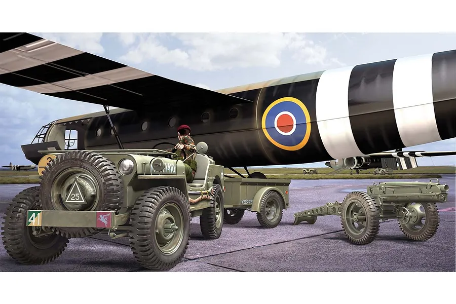 Airfix 1/72 Jeep Mb Scaled Plastic Model Kit Small Starter Set image 2