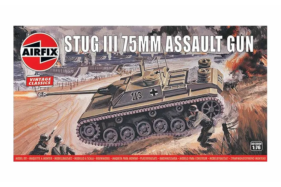 Airfix 1/76 Stug III 75Mm Assault Gun Scale Scaled Plastic Model Kit image 46634
