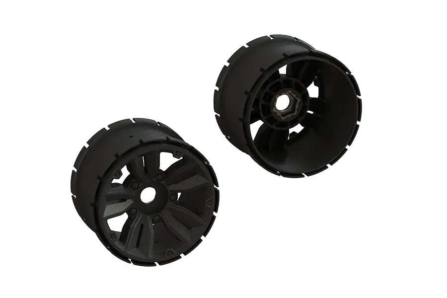ARRMA 4.9&amp;quot; MT Black Rim 2Pcs image 46747