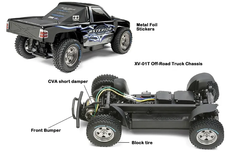 Tamiya XV-01T Asterion RC Short Course Truck Electric 4WD 1/10 Scale Kit image 46780