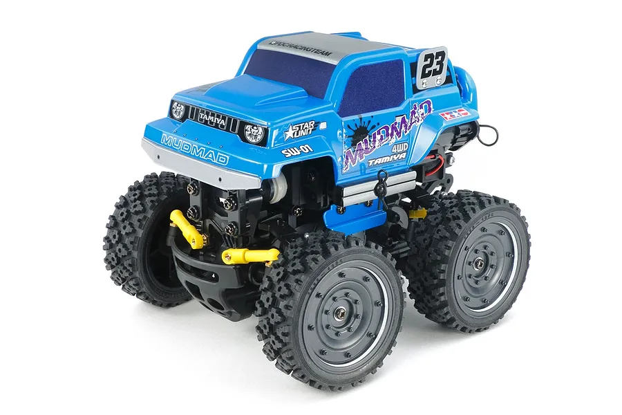 Tamiya SW-01 Mudmad RC Monster Truck Electric 4WD 1/24 Scale Kit - Blue image 46782
