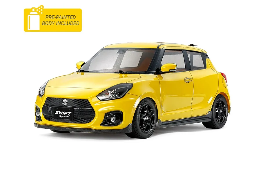 Tamiya M-05 Suzuki Swift RC Car Electric 2WD 1/10 Scale Kit - Yellow image 46813