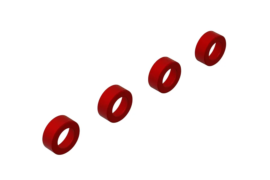 ARRMA 1/5 8S BLX Red Aluminium Suspension Arm End Cap 2Pcs image 46827