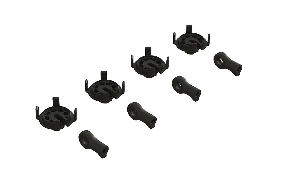 ARRMA 1/5 8S BLX Shock End &amp;amp; Spring Retainer Set image 46838