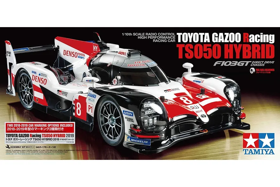 Tamiya F103GT Toyota Gazoo Racing TS050 RC Touring Car Electric 2WD 1/10 Scale Kit image 46862
