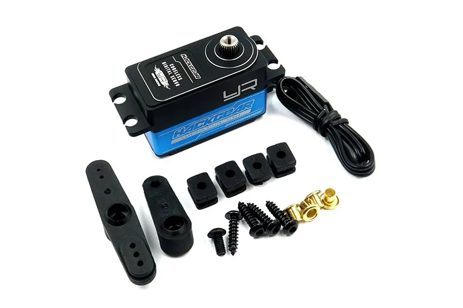 Yeah Racing Blue Aluminium Low Profile Coreless 10kg 8.4v Titanium &amp;amp; Copper Geared Servo image 46890