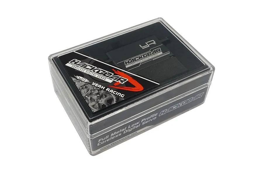 Yeah Racing Black Aluminium Low Profile Coreless 10kg 8.4v Titanium &amp;amp; Copper Geared Servo image 46895