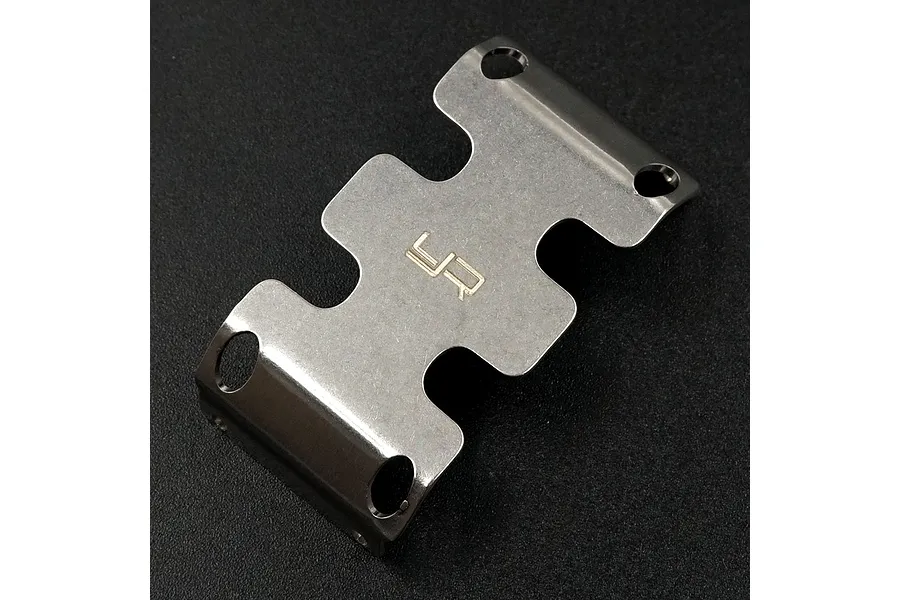 Yeah Racing Stainless Steel SCX24 Centre Gearbox Skid Plate image 46925