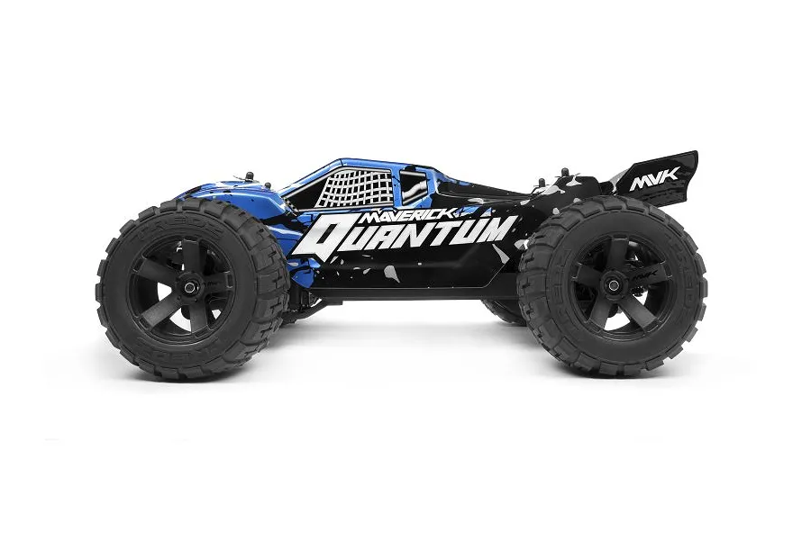 Maverick 1/10 Quantum XT Blue &amp;amp; Silver Painted Body Shell w/ Decals image 46972