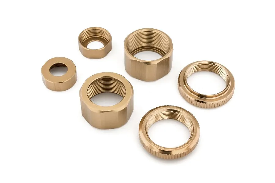 Maverick Aluminium Shock Cap Set - Gold image 47023