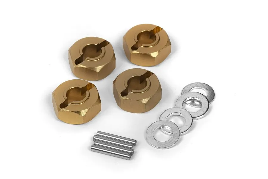 Maverick Aluminium 12mm Hexes 4Pcs - Gold image 47026