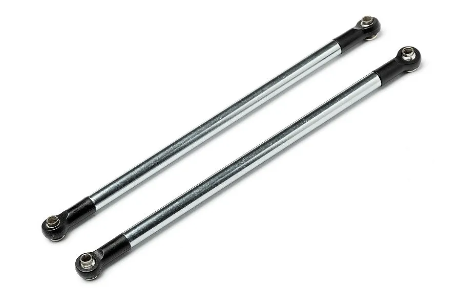 Maverick Aluminium 146mm Non-Adjustable Steering Turnbuckles 2Pcs - Gunmetal image 47034