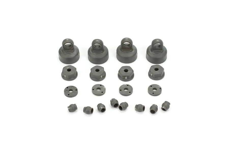 ECX Shock Caps, Pistons &amp;amp; Pivot Ball image 47047